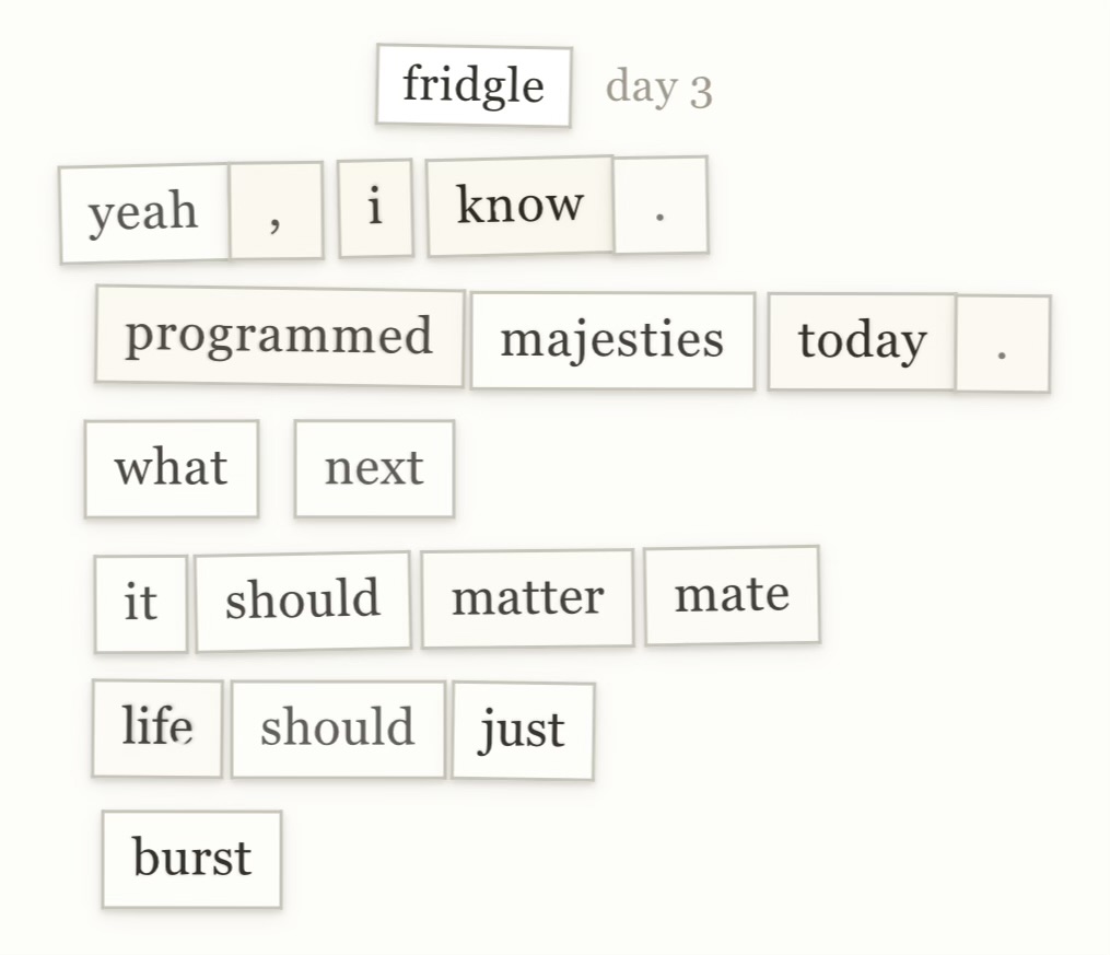 fridgle day 3 · aug 17, 2026
